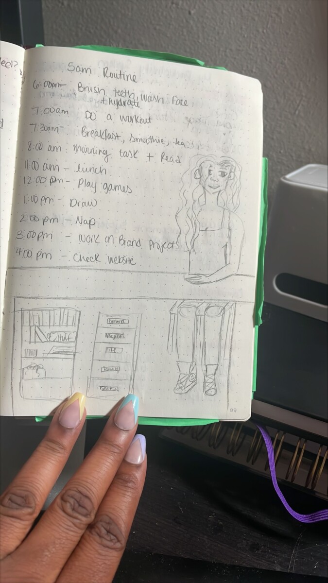 Routine Bujo Spread