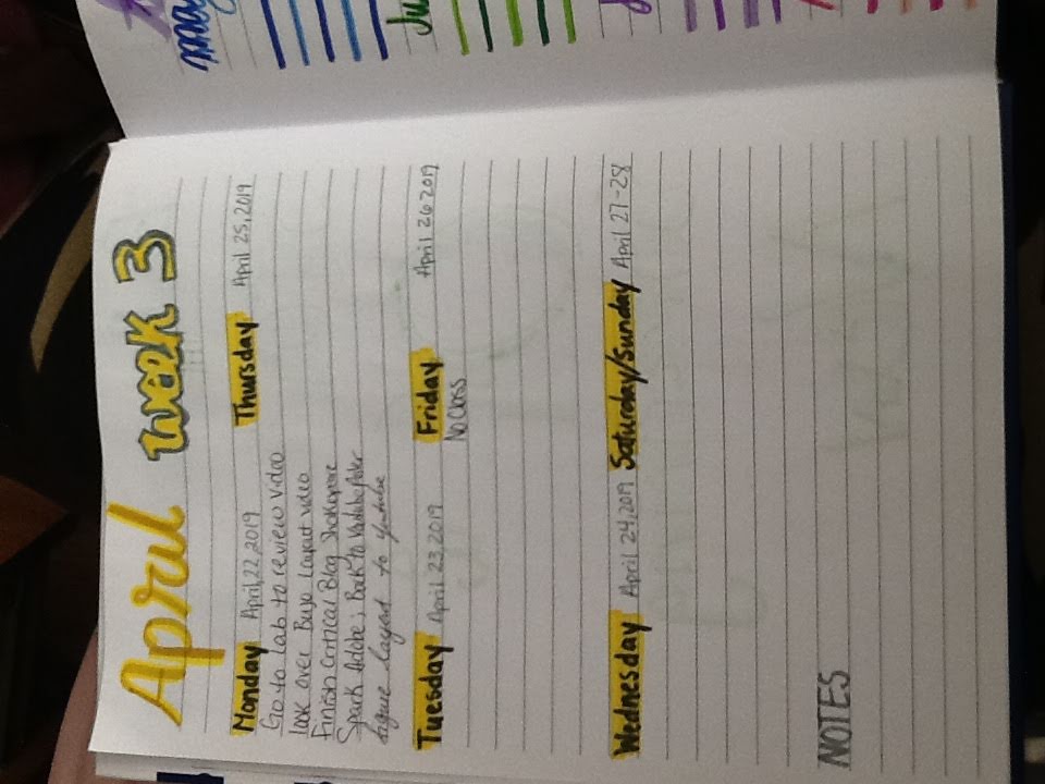 Old BUJO Entries